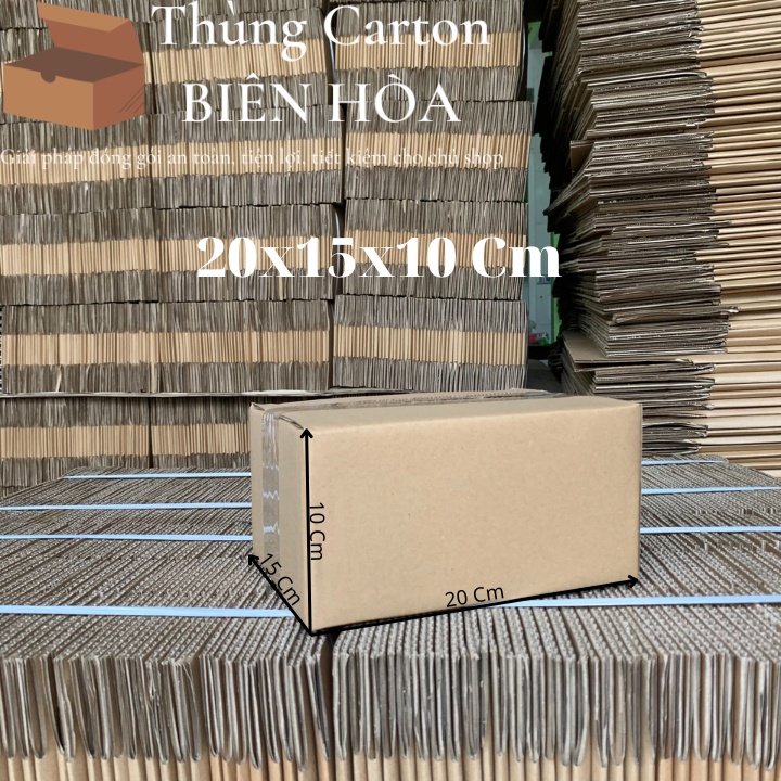 Hộp Giấy Carton Kích Thước 20Cmx15Cmx10Cm - Hộp Sóng C Dày, Cứng