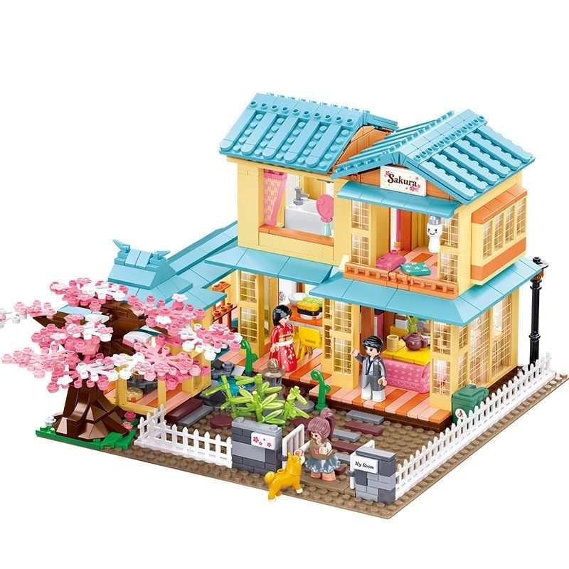 Bộ Đồ Chơi Lắp Ráp Nhà Phong Cách Nhật Bản 1019 Cho Bé