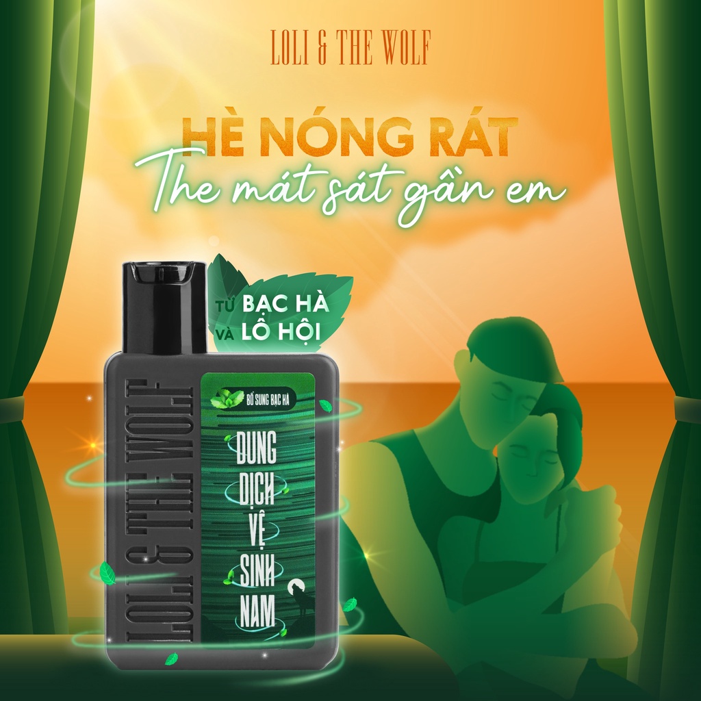 Dung Dịch Vệ Sinh Nam Loli The Wolf Chai 80ml Hương Thơm Nam Tính Khử Mùi Tốt Chính Hãng