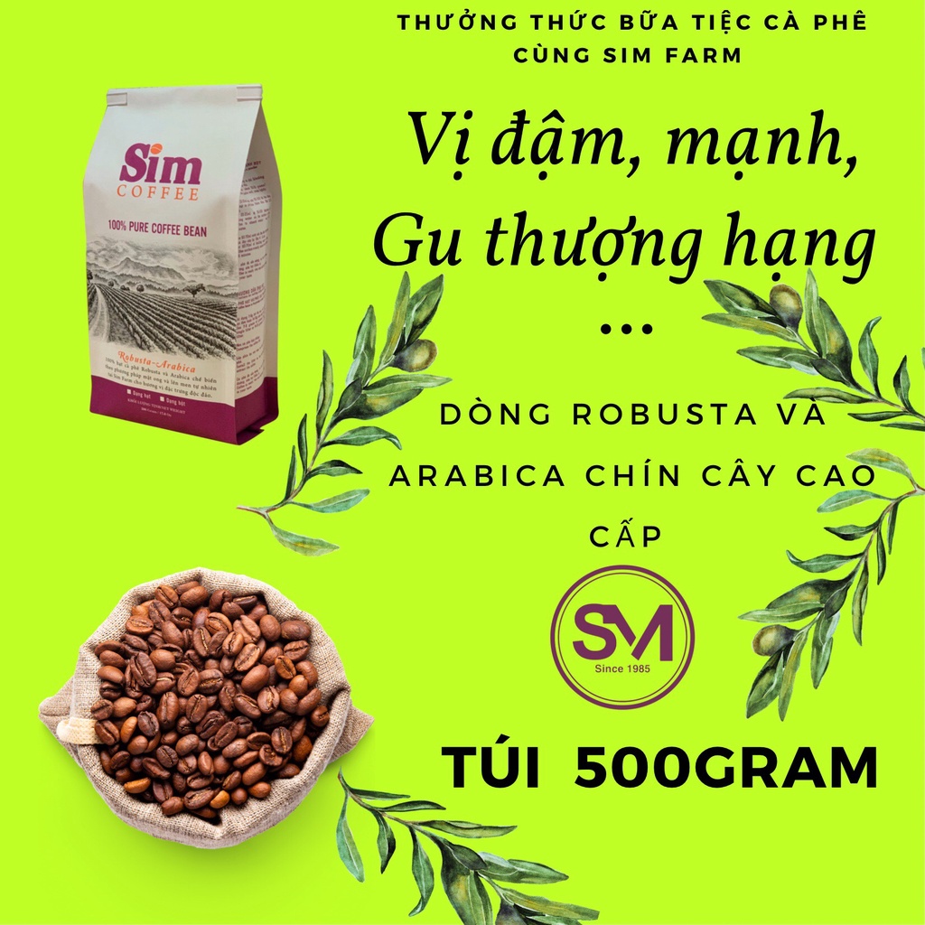 1KG  Espresso Hạt/Bột   Arabica +  Robusta Honey