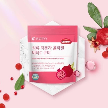 Kẹo dẻo gummy boto collagen vị lựu hàn quốc 90g - ảnh sản phẩm 6