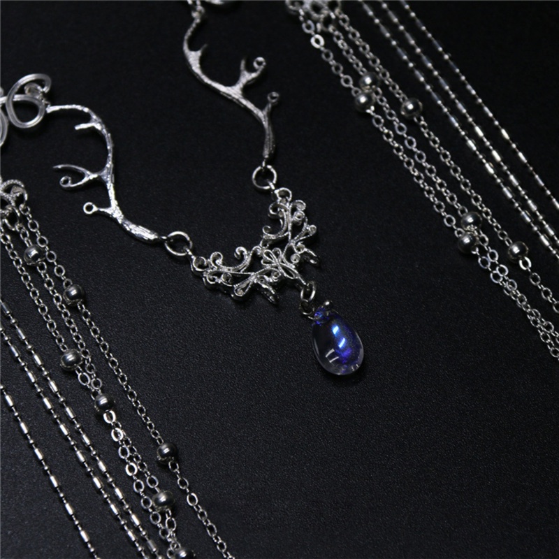 Trâm Cài Tóc Dáng Dài Đính Đá Pha Lê Hình Giọt Nước Phong Cách Trung Hoa Cổ Điển Cho Nữ