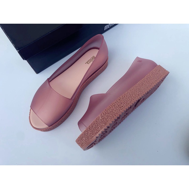 Giày Búp Bê Melissa Mềm Dẻo Hở Mũi Phong Cách Mới Cho Nữ