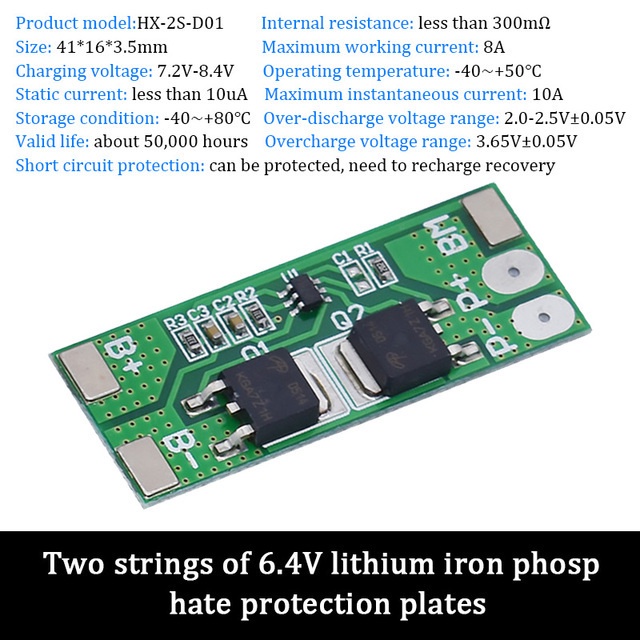 Bảng Mạch Bảo Vệ Pin li-ion BMS pcm 1S 2S 2.5A 5A 10A 15A Cho Pin lithium ion li 18650