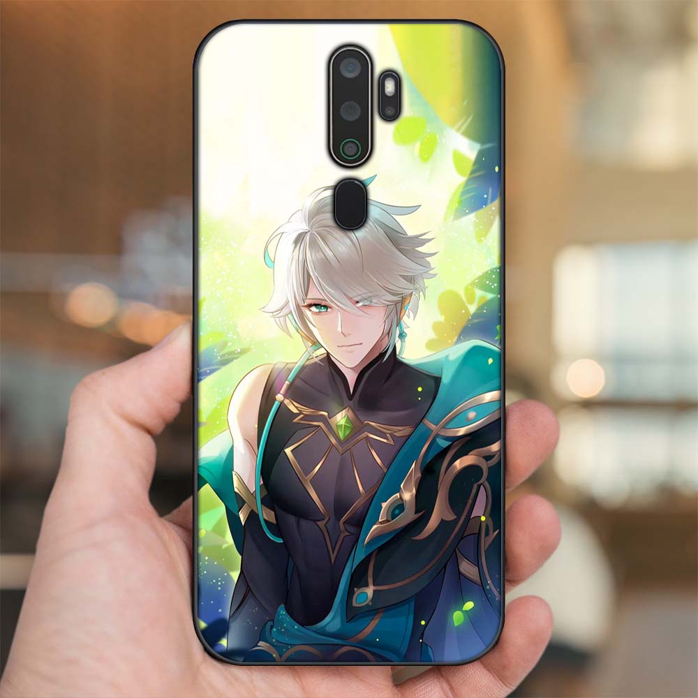 Ốp lưng Oppo A5 2020, A9 2020 viền đen in hình Alhaitham Genshin Impact