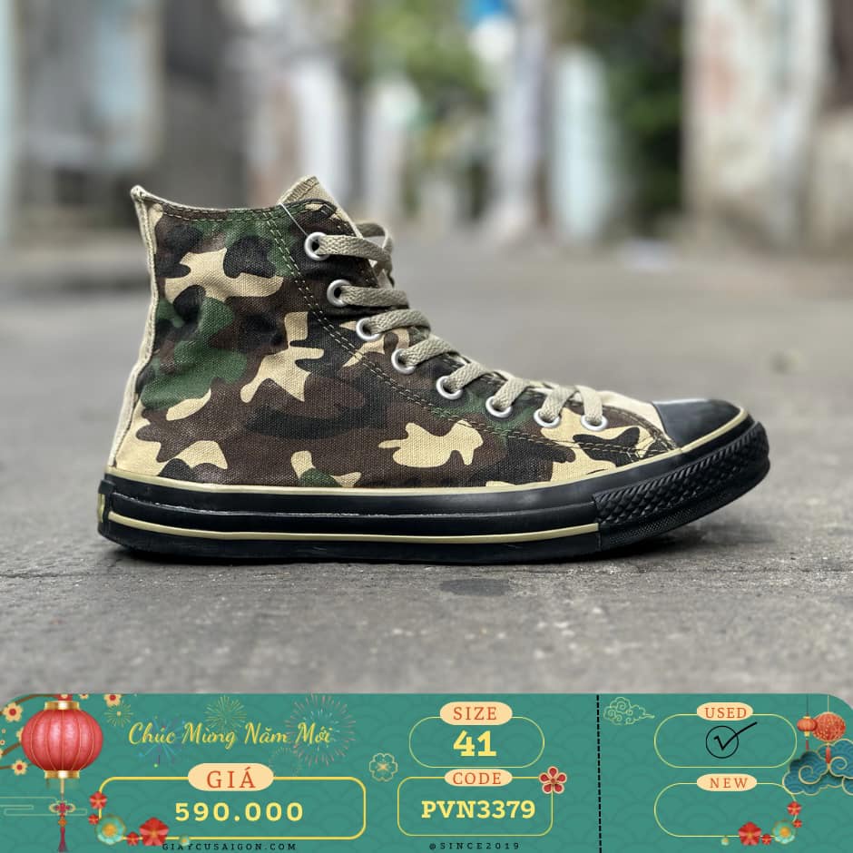Giày 2hand CONVERSE CAMO - SIZE 41