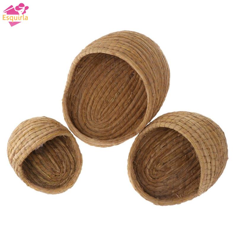 Tổ Chim Bằng Rơm Tự Nhiên Cho Chim Vẹt