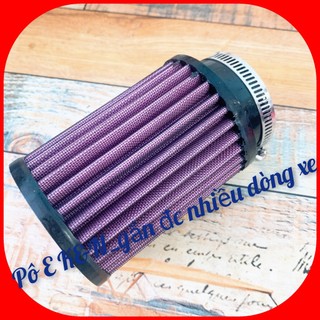 Pô E K&N_hình trụ, pô e gắn được trên nhiều dòng xe
