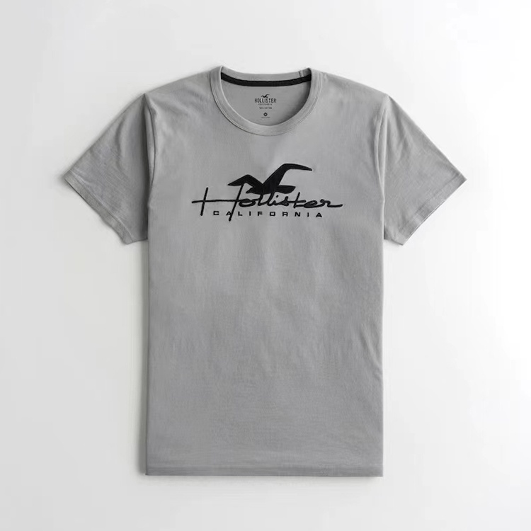 Áo Thun cotton Tay Ngắn In Chữ Hollister Đơn Giản Thời Trang Dành Cho Nam Và Nữ