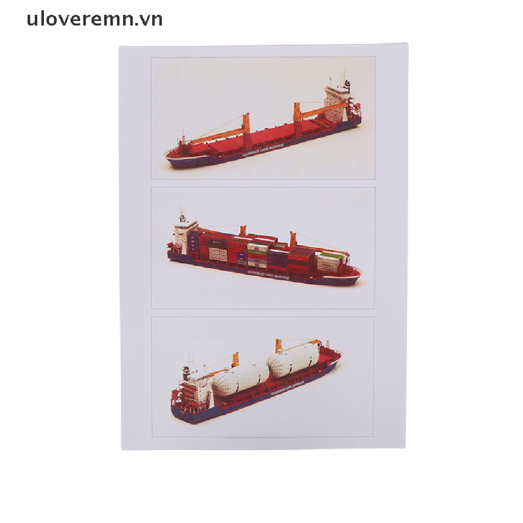 Mô Hình Tàu Hàng Gdansk 3D Bằng Giấy 1: 400