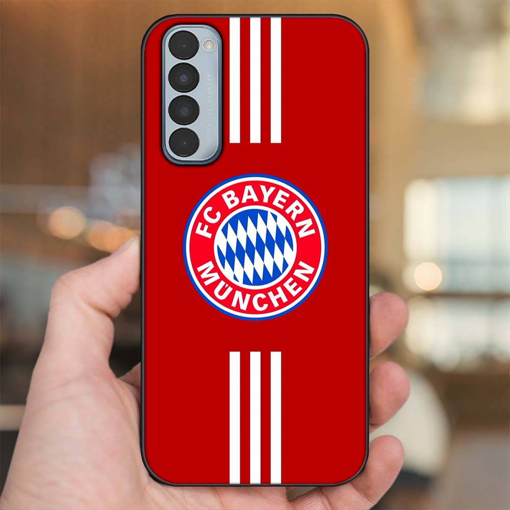 Ốp lưng Oppo Reno 4 Pro viền đen in hình CLB Bóng Đá Bayer Munich
