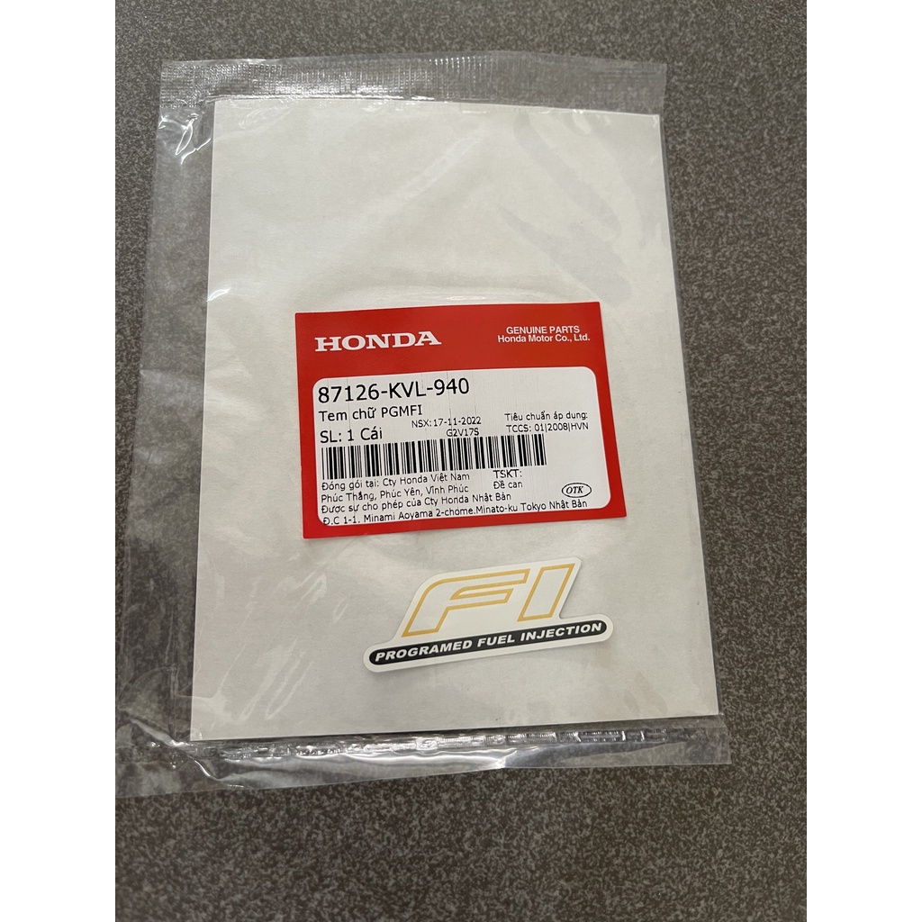 Tem chữ fi trước mặt nạ neo 2009 fi 87126KVL940