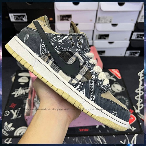 Giày_Nike SB Dunk Travis Scott Bản Cao Cấp Trung Đủ Size Nam Nữ Full Box Bill