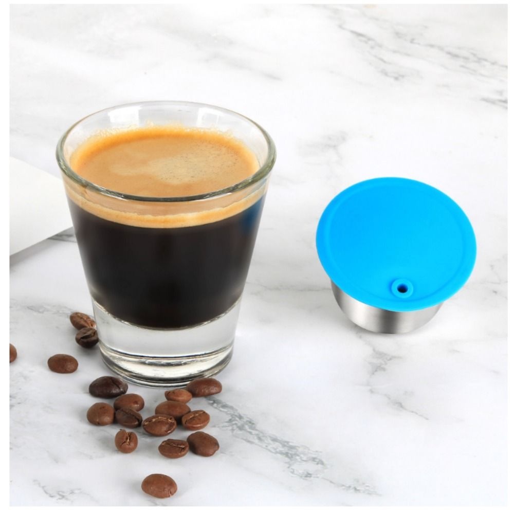 Bộ Lọc Cà Phê Bằng Kim Loại Gọn Nhẹ Kèm Muỗng Và Cọ Tiện Dụng