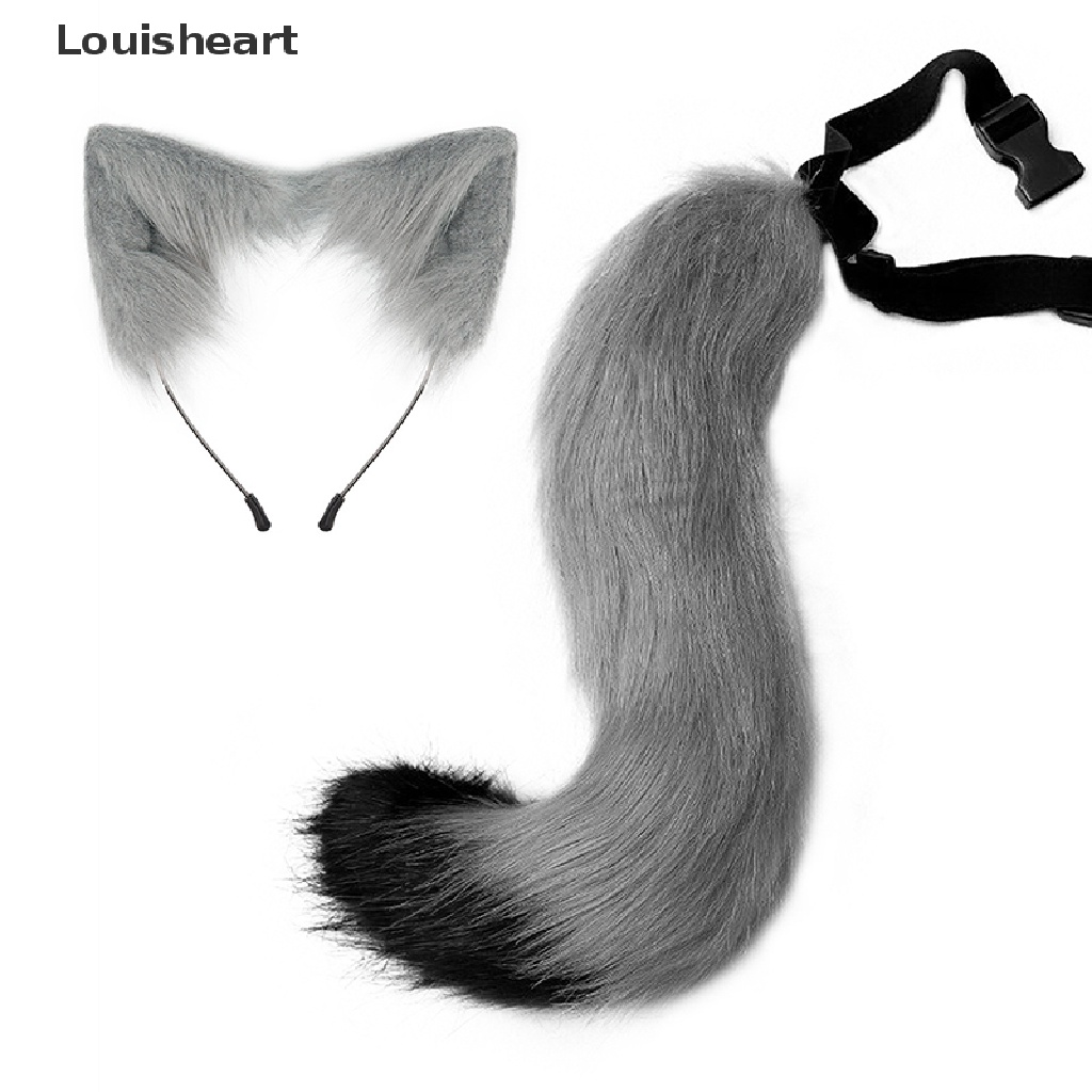 Louisheart Băng Đô Tai Mèo Bông Phong Cách lolita Đáng Yêu