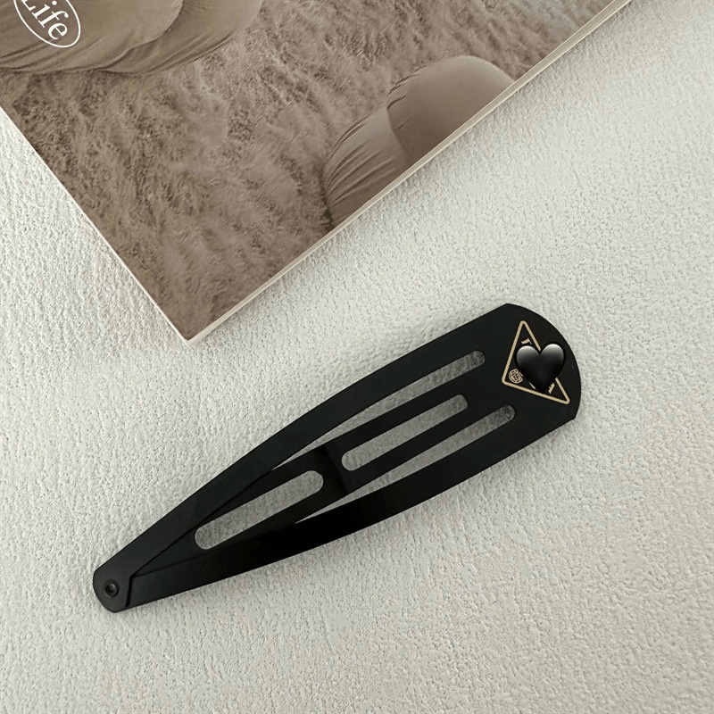 Kẹp Tóc Màu Đen Thiết Kế Đơn Giản Thời Trang Dành Cho Nữ