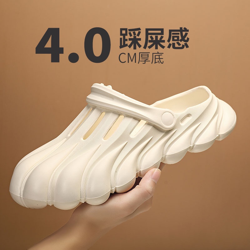 Dép Sandal Bít Mũi Đế Dày Mềm Mại Thời Trang Đi Biển Mùa Hè Cho Nam