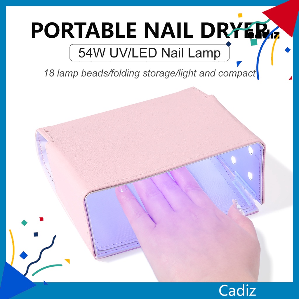 Đèn Hong Khô Móng Tay Bằng Tia UV 54W 18 Bóng LED Tiện Dụng