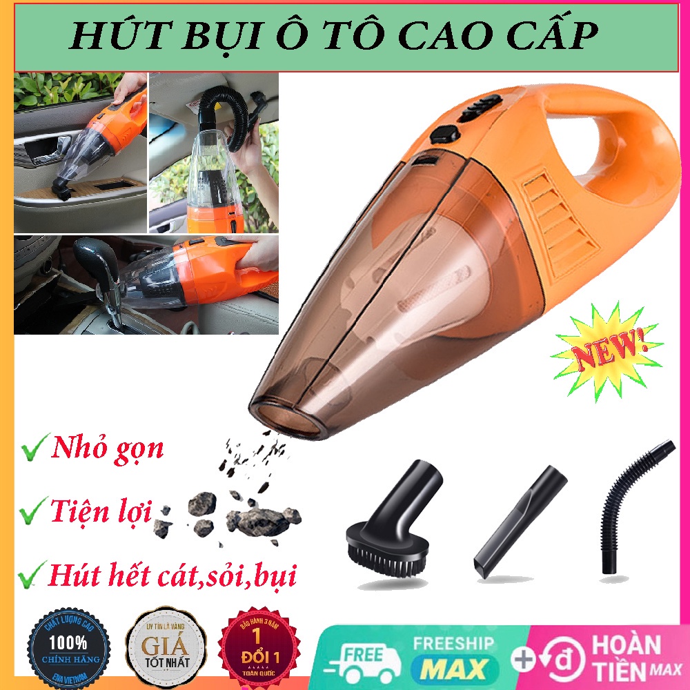 Máy Hút Bụi Ô TÔ Cầm Tay, Máy Hút Bụi Đa Năng, Với Công Xuất Lớn Hút Sạch Bụi Bẩn Như Sàn Nhà , Gầm Ghế. BH 12 Tháng !