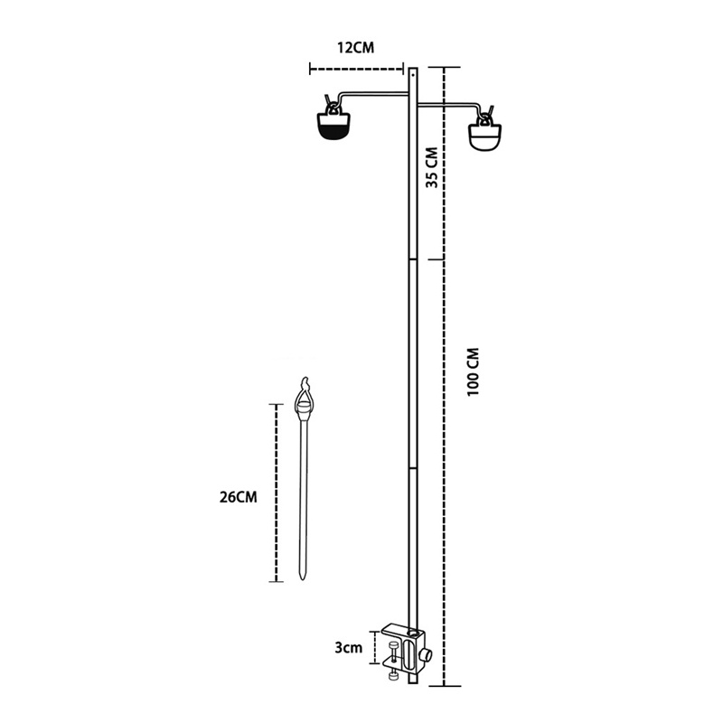 1 Bộ Giá Đỡ Cần Câu Cá Đa Năng Bằng Hợp Kim Nhôm Màu Đen Có Thể Gập Lại