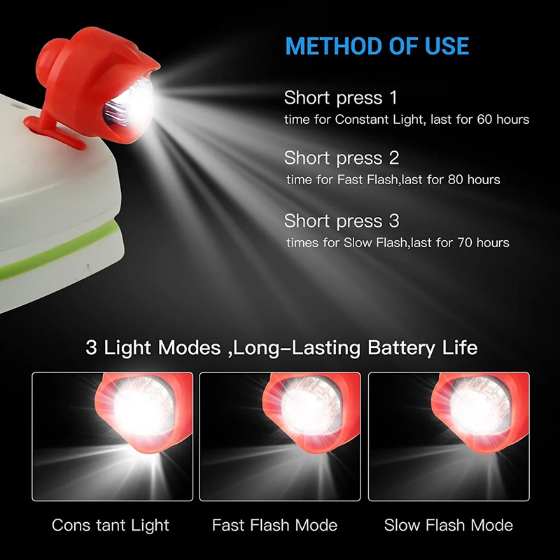 Set 2 Chiếc Giày Đèn 3 Chế Độ Sáng Có Thể Sạc Lại Dành Cho Chó Đi Bộ / Cắm Trại