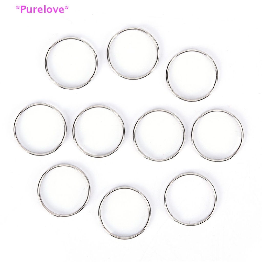 Set 10 Vòng Thép Niken Gắn Chìa Khóa Tiện Dụng Mới