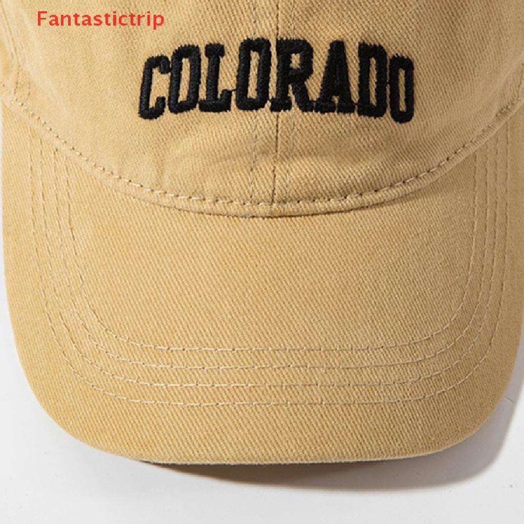 Mũ Lưỡi Trai Chất Liệu Cotton Mềm Mại Thêu Họa Tiết Colorado Phong Cách Hàn Quốc Thời Trang Cho Nữ