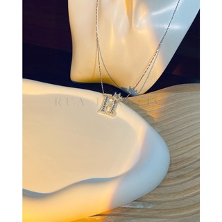 Mặt dây bạc chữ H