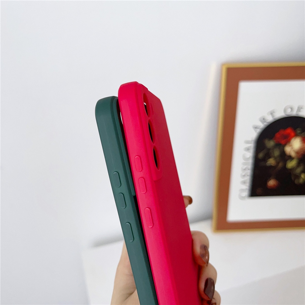 Ốp Điện Thoại Silicon Dẻo Màu Sắc Ngọt Ngào Kèm Dây Đeo Chéo Cho Samsung S23 S22 Ultra