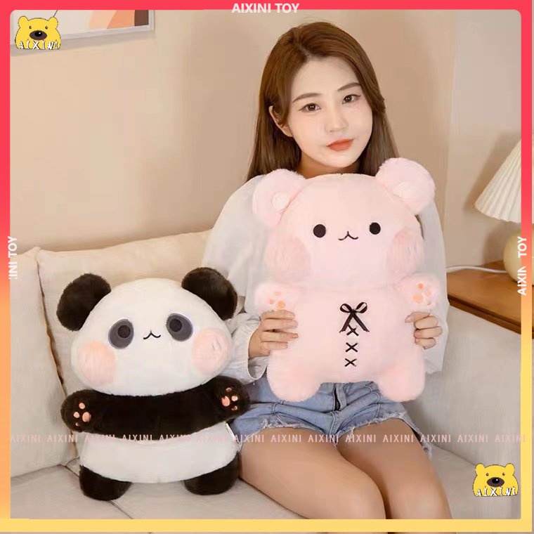 Đồ chơi nhồi bông Hình Gấu Trúc Hoạt Hình 40cm