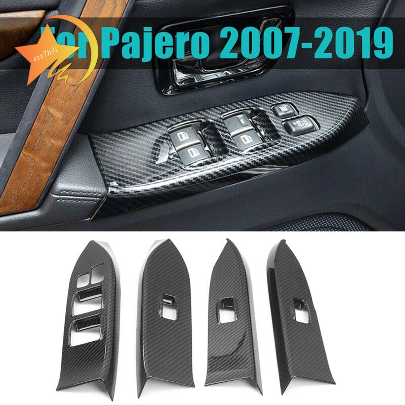 Khung Viền Trang Trí Nút Điều Khiển Cửa Sổ Xe Hơi Mitsubishi Pajero 2007-2019