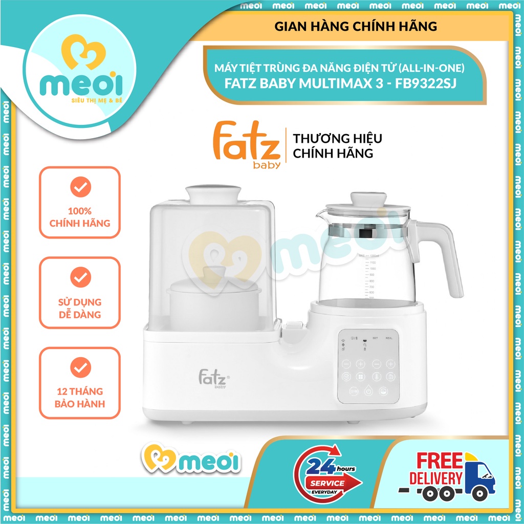 Máy Hâm Sữa Tiệt Trùng Đa Năng Fatzbaby Multimax 1-Multimax 2 - Multimax 3 - Multimax 4 - Bảo hành 12 tháng CHÍNH HÃNG
