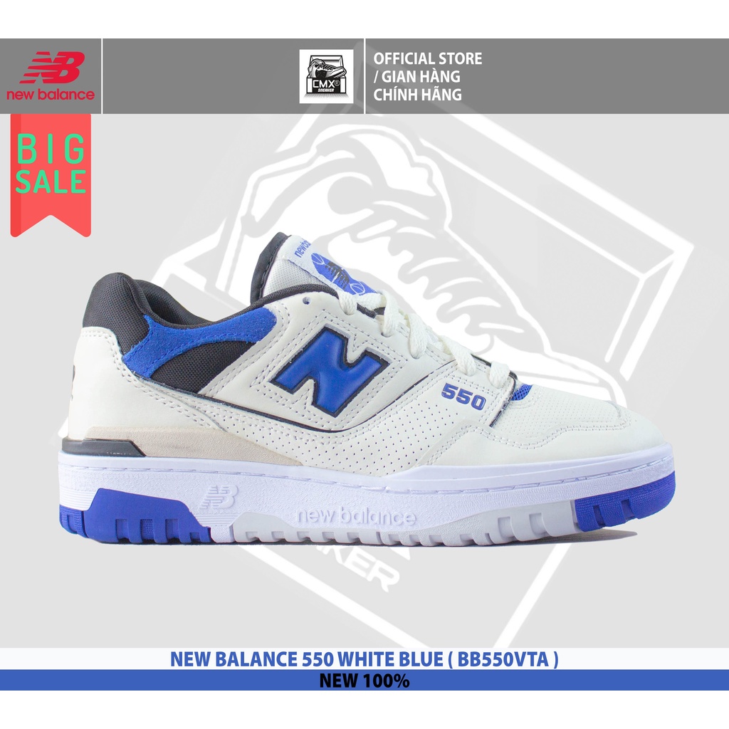 Giày New Balance 550 WHITE BLUE  - AUTHENTIC 100%