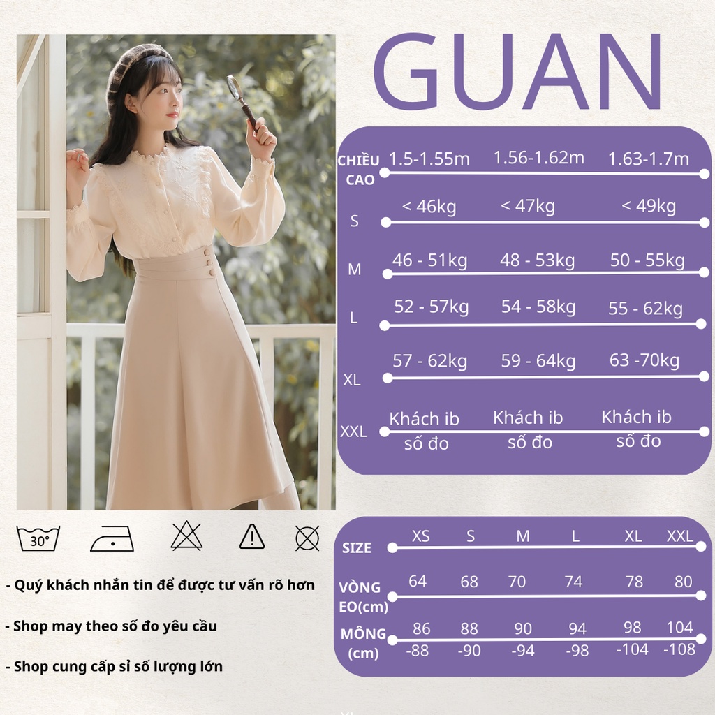 Chân Váy Công Sở Xoè Phối Cúc Đai Trẻ Trung, Chân Váy Công Sở Nữ