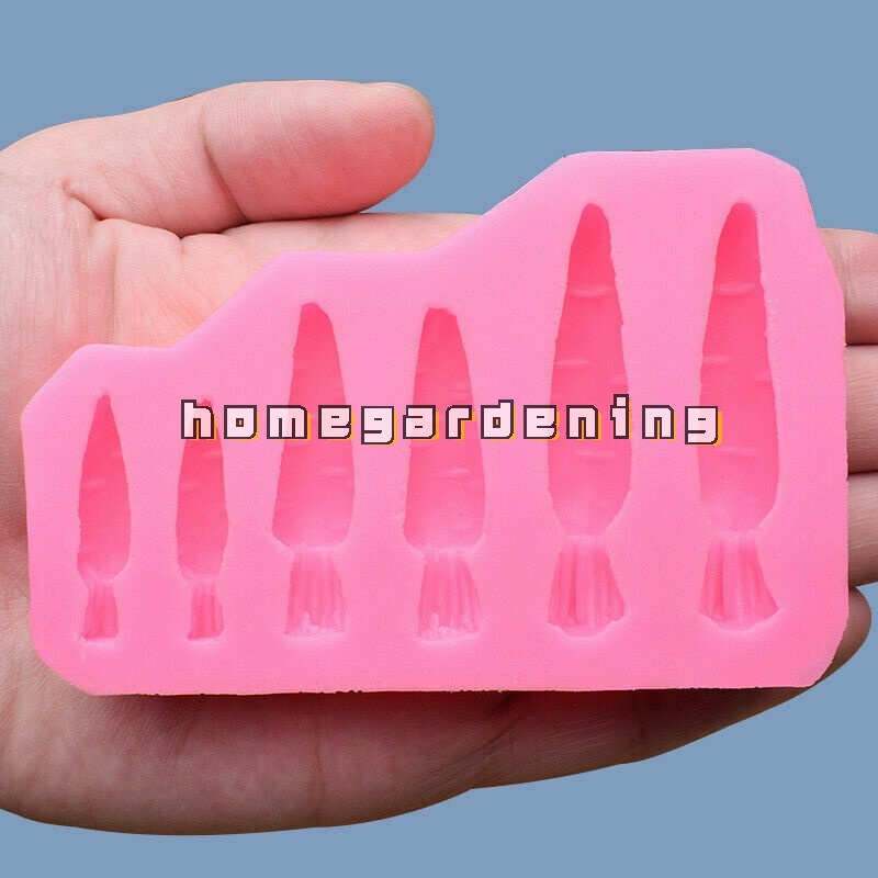 Khuôn Silicone Tạo Hình Cà Rốt Trang Trí Bánh
