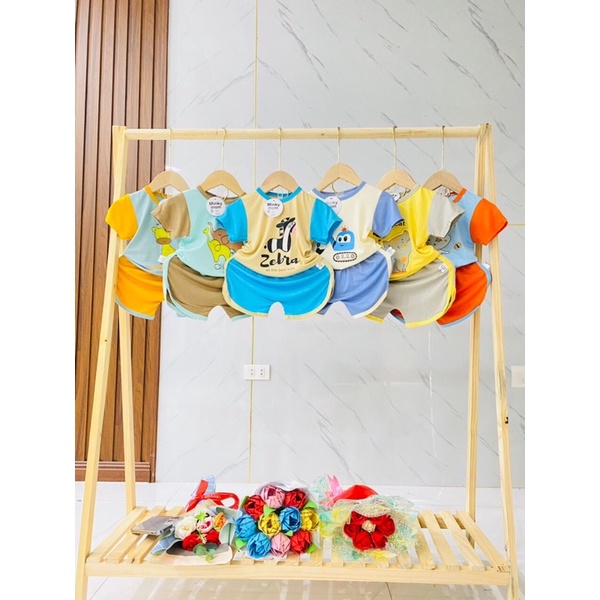 Bộ thun lạnh minky mom cho bé 5-18kg