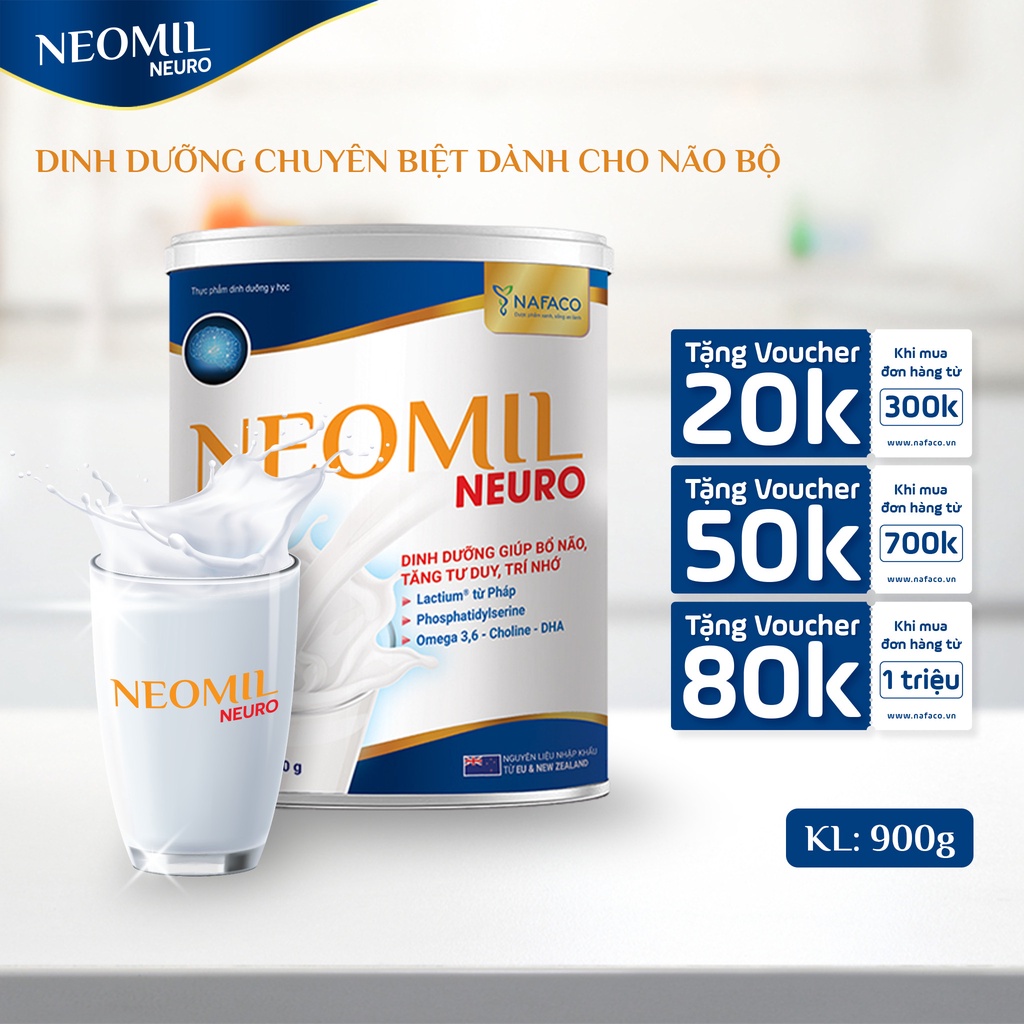 Sữa Neomil Neuro 900g - Dinh Dưỡng Chuyên Biệt Cho Não Bộ
