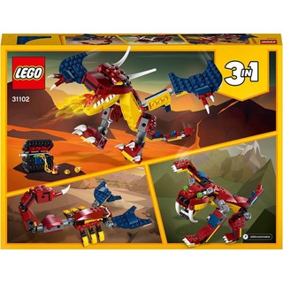 BỘ LẮP RÁP Creator 3-in-1 31102 Fire Dragon (234 Chi Tiết)