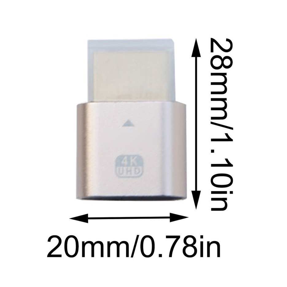 ✱BEST✱ Virtualizer 4K HDMI-compatable Lock Screen Treasure Dummy Plug Adapter