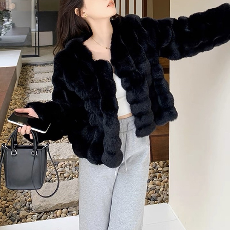 Áo khoác lông khúc cục bông bồng bềnh hàng qc loại 1