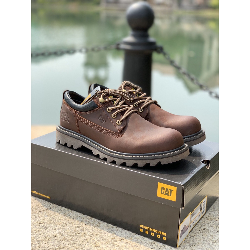 Original Caterpillar FOOTWEAR Genuine Leather Men Outdoor Casual Boot Shoes VN2111 316 160 E2