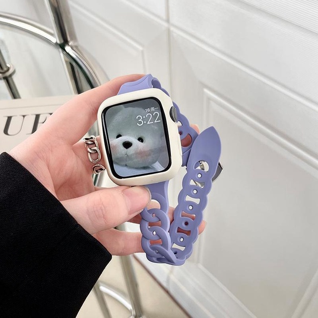 Dây Đeo Silicone Cho Đồng Hồ Thông Minh iWatch Ultra 49mm 44mm 40mm 45mm 41mm 42mm 38mm 7 se 3 4 5 6 8