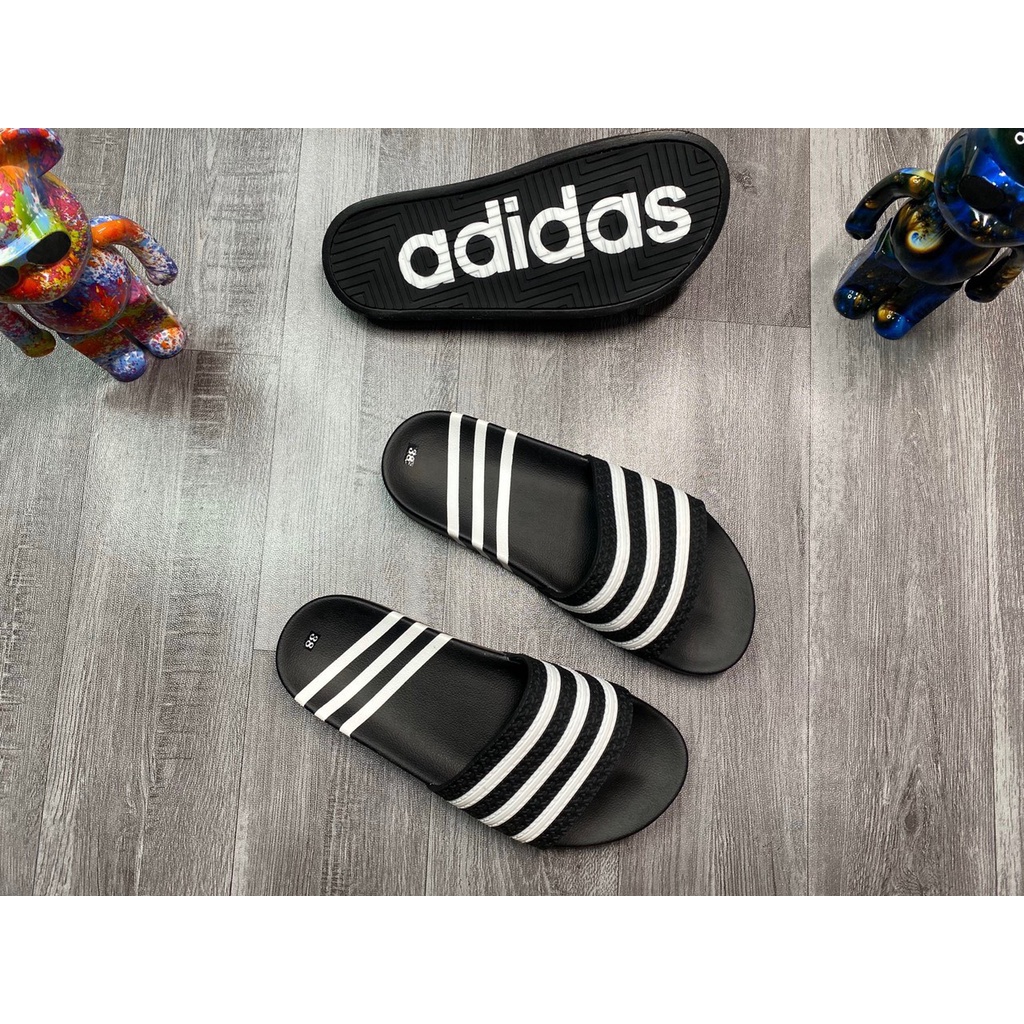 Dép nam adidas Mẫu mới nhất Hot 2023, Dép adidas đế cao su non Form dáng thể thao