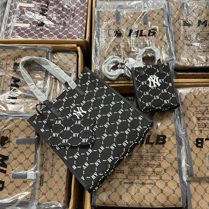 TÚI TOTE KÈM TÚI MINI MONOGRAM M.L.B XUẤT DƯ XỊN