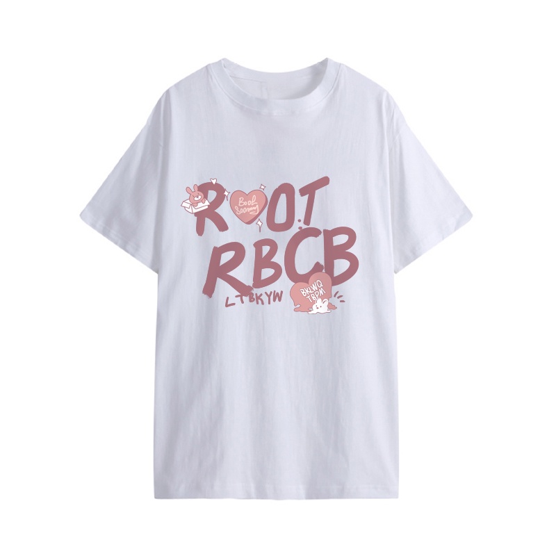 Áo thun NRVP 100% cotton tay ngắn dáng suông in họa tiết hoạt hình thời trang unisex size 5XL