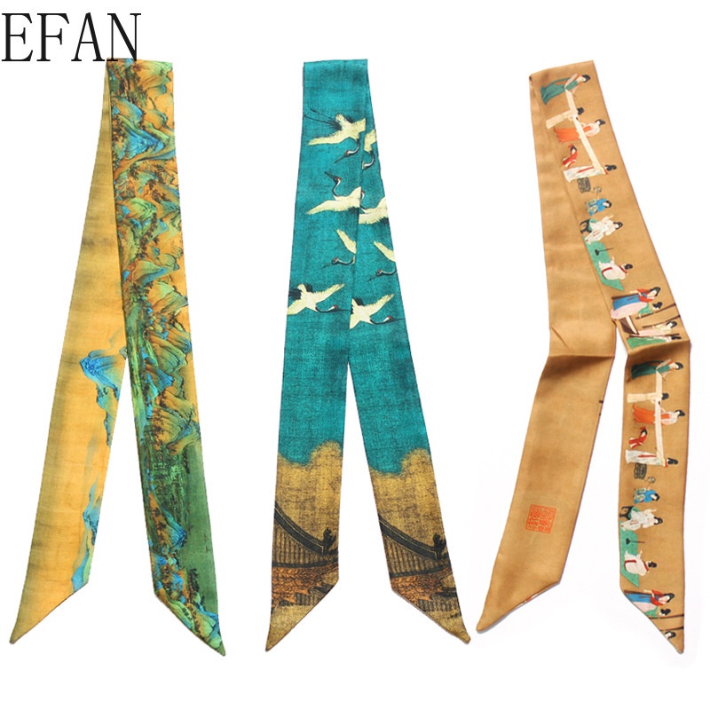 Khăn Choàng Cổ Dài In Họa Tiết Sang Trọng Thời Trang Cho Nữ