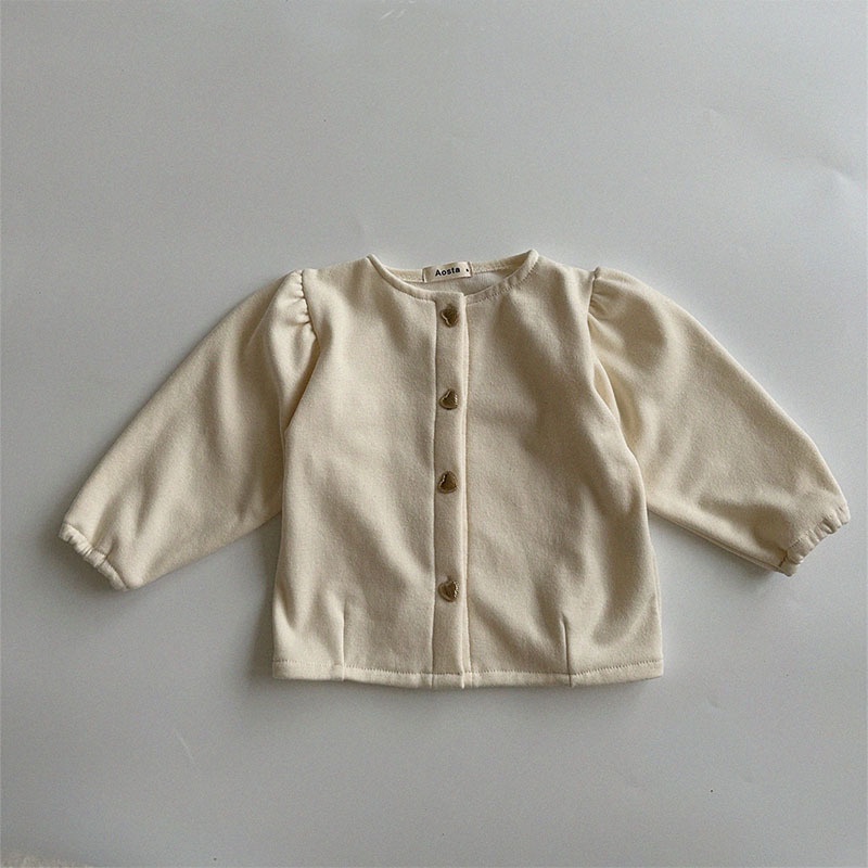Áo Khoác Cardigan Phong Cách Retro Xinh Xắn Cho Bé Gái