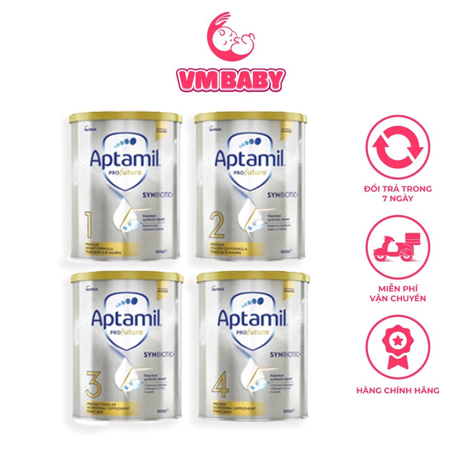 Sữa bột Aptamil Úc 900g 1,2,3,4 giúp bé phát triển toàn diện, sữa công thức cho bé
