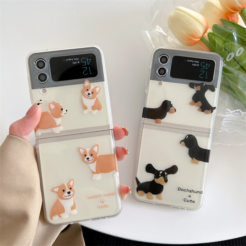 Ốp Điện Thoại Nắp Gập Chống Rơi In Hình Doraemon Cho Samsung Galaxy Z Flip 3 Flip4 Flip4