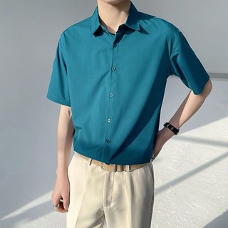Áo sơ mi trơn tay lỡ nam nữ unisex nhiều màu chọn lựa ulzzang - minhthufashion